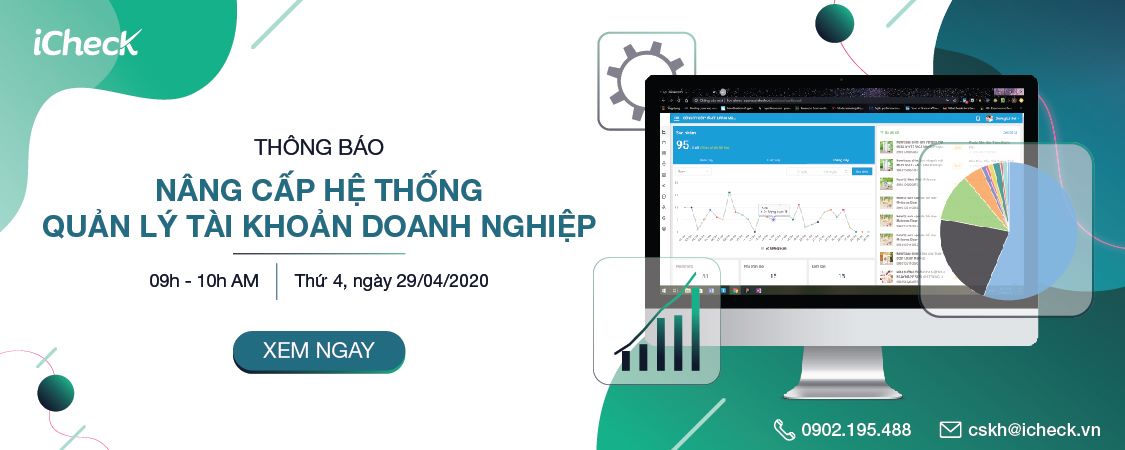 THÔNG BÁO NÂNG CẤP HỆ THỐNG QUẢN LÝ TÀI KHOẢN DOANH NGHIỆP
