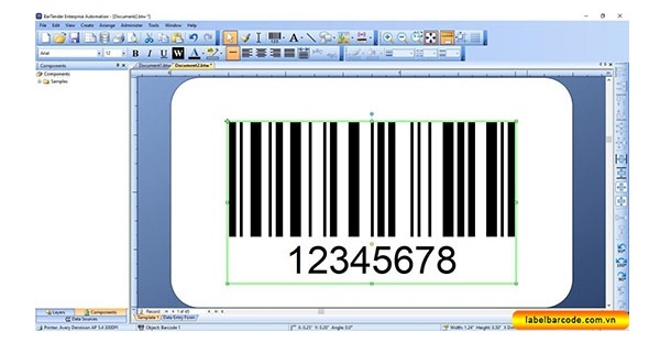 Phần mềm tạo mã vạch Bartender Phần mềm tạo mã vạch Bartender