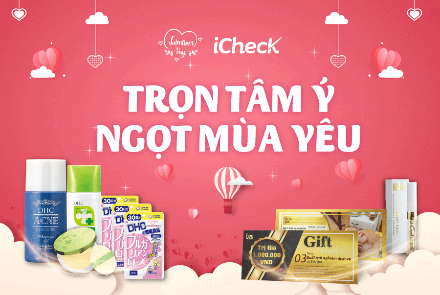 iCheck do ca ty dong qua tang nhan dip Valentine