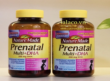Cach mua thuoc bau Nature Made Prenatal  chinh hang cho me bau