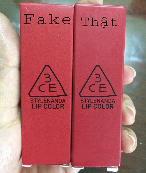 Cách phân biệt son 3CE thật và giả